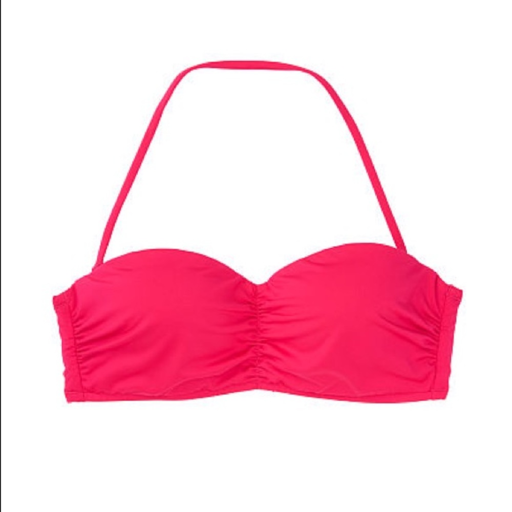 Bright pink swim top
